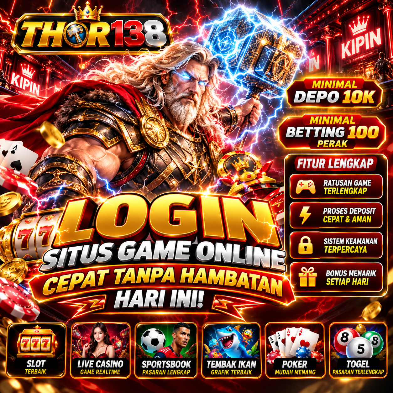 Banner THOR138 # Login Situs Game Online Cepat Tanpa Hambatan Hari ini